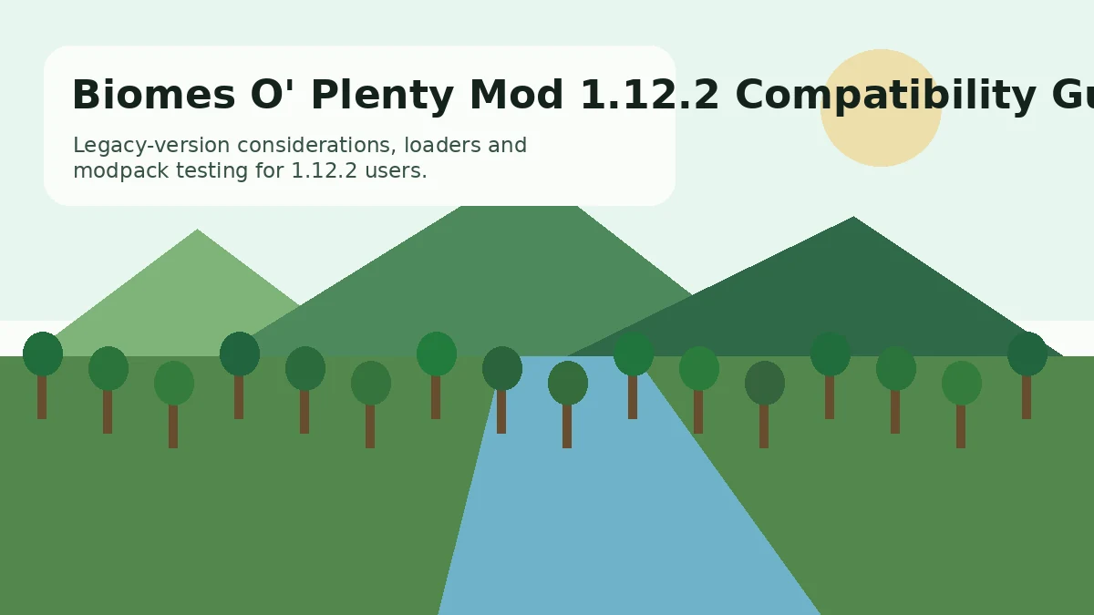 Biomes O' Plenty Mod 1.12.2 Compatibility Guide original visual